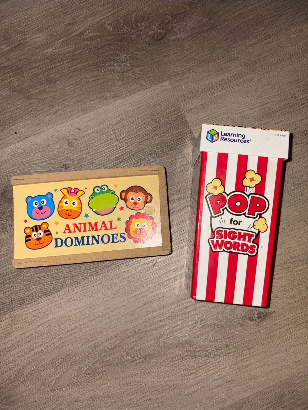 Pop for Sight Words and Animal Dominos